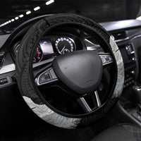 New Zealand South Island Football Steering Wheel Cover Aoraki Mount Cook With Kiwi Maori Pattern