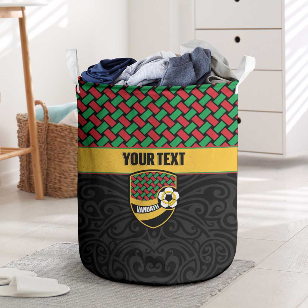 Vanuatu Football Custom Laundry Basket Go Chiefs Basket-weave Pattern
