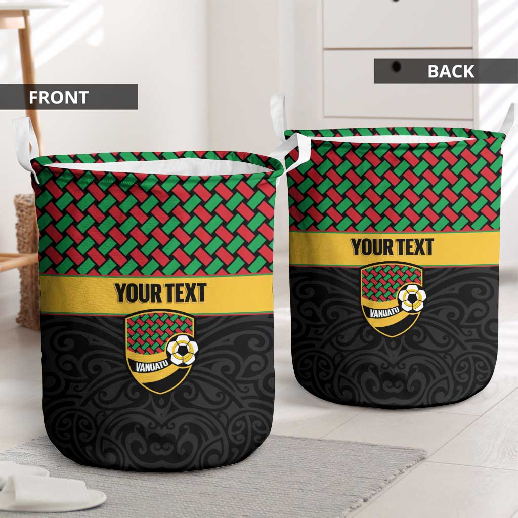 Vanuatu Football Custom Laundry Basket Go Chiefs Basket-weave Pattern