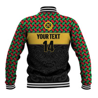 Vanuatu Football Custom Baseball Jacket Go Chiefs Basket-weave Pattern