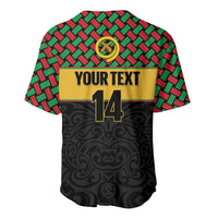 Vanuatu Football Custom Baseball Jersey Go Chiefs Basket-weave Pattern