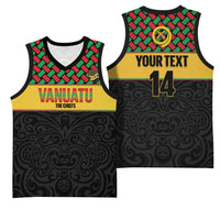 Vanuatu Football Custom Basketball Jersey Go Chiefs Basket-weave Pattern