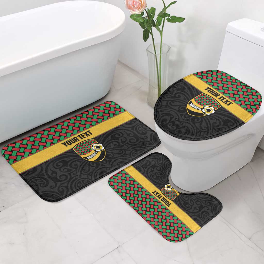 Vanuatu Football Custom Bathroom Set Go Chiefs Basket-weave Pattern