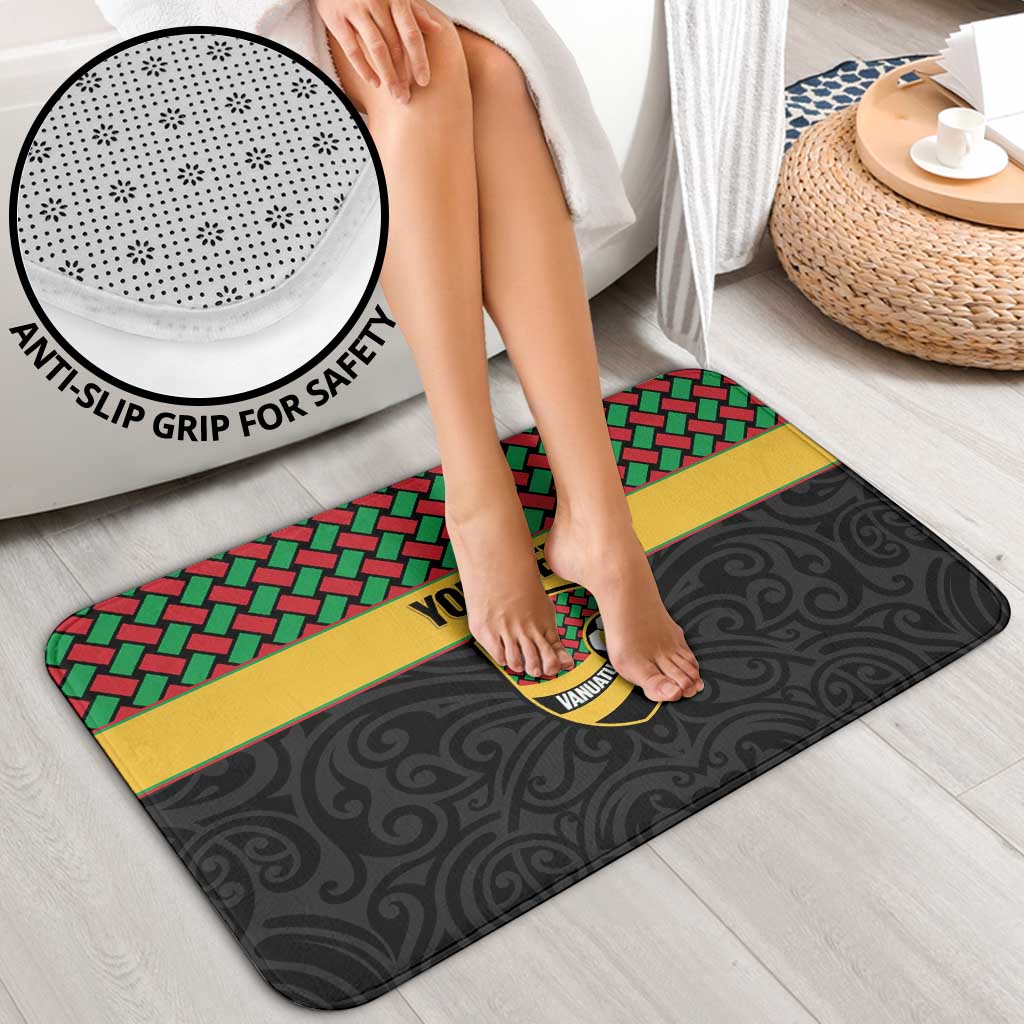 Vanuatu Football Custom Bathroom Set Go Chiefs Basket-weave Pattern