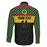 Vanuatu Football Custom Family Matching Off Shoulder Maxi Dress and Hawaiian Shirt Go Chiefs Basket-weave Pattern