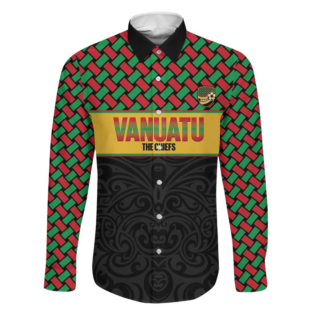 Vanuatu Football Custom Family Matching Summer Maxi Dress and Hawaiian Shirt Go Chiefs Basket-weave Pattern