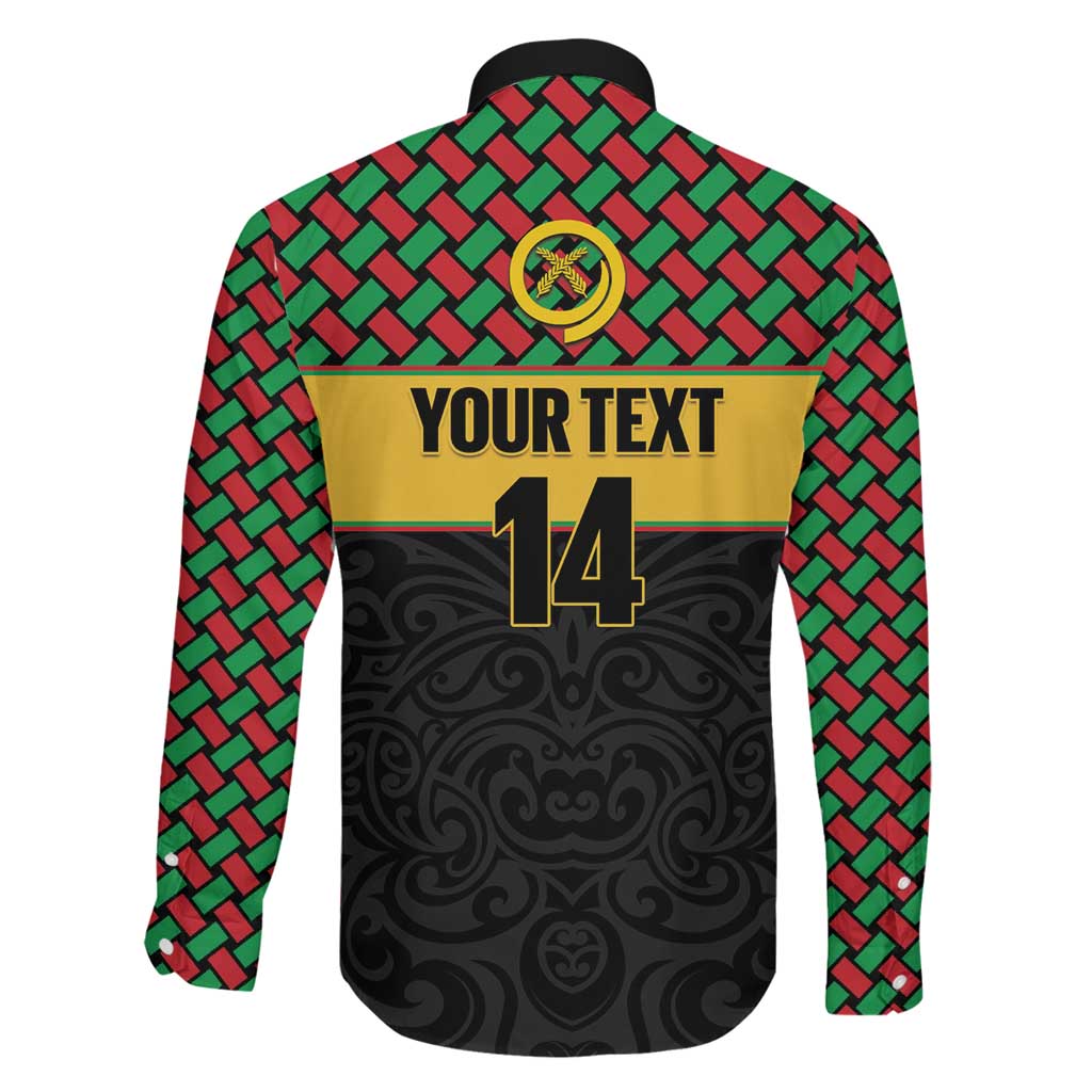 Vanuatu Football Custom Family Matching Tank Maxi Dress and Hawaiian Shirt Go Chiefs Basket-weave Pattern