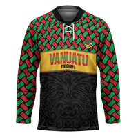 Vanuatu Football Custom Hockey Jersey Go Chiefs Basket-weave Pattern