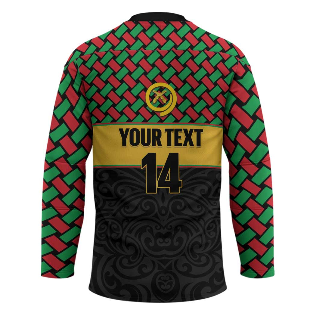 Vanuatu Football Custom Hockey Jersey Go Chiefs Basket-weave Pattern