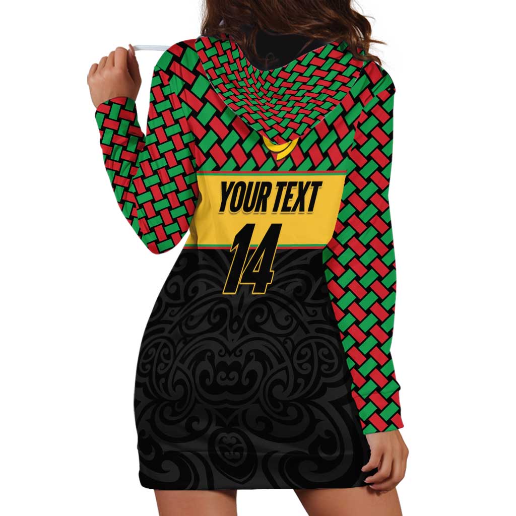 Vanuatu Football Custom Hoodie Dress Go Chiefs Basket-weave Pattern LT14 - Polynesian Pride