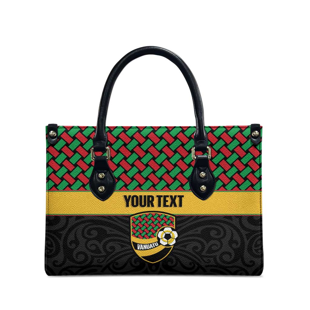Vanuatu Football Custom Leather Bag Go Chiefs Basket-weave Pattern
