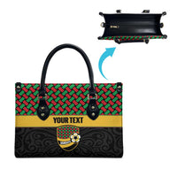 Vanuatu Football Custom Leather Bag Go Chiefs Basket-weave Pattern