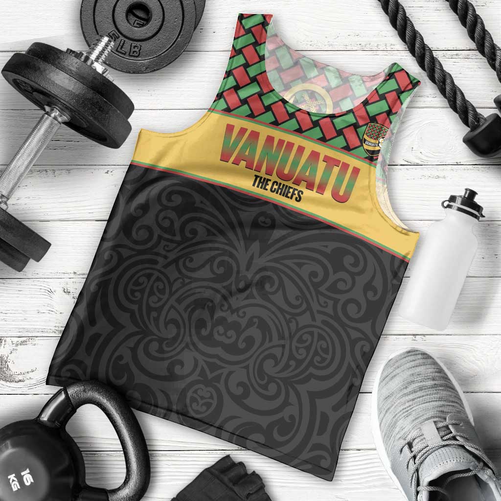 Vanuatu Football Custom Men Tank Top Go Chiefs Basket-weave Pattern