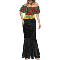 Vanuatu Football Custom Mermaid Dress Go Chiefs Basket-weave Pattern