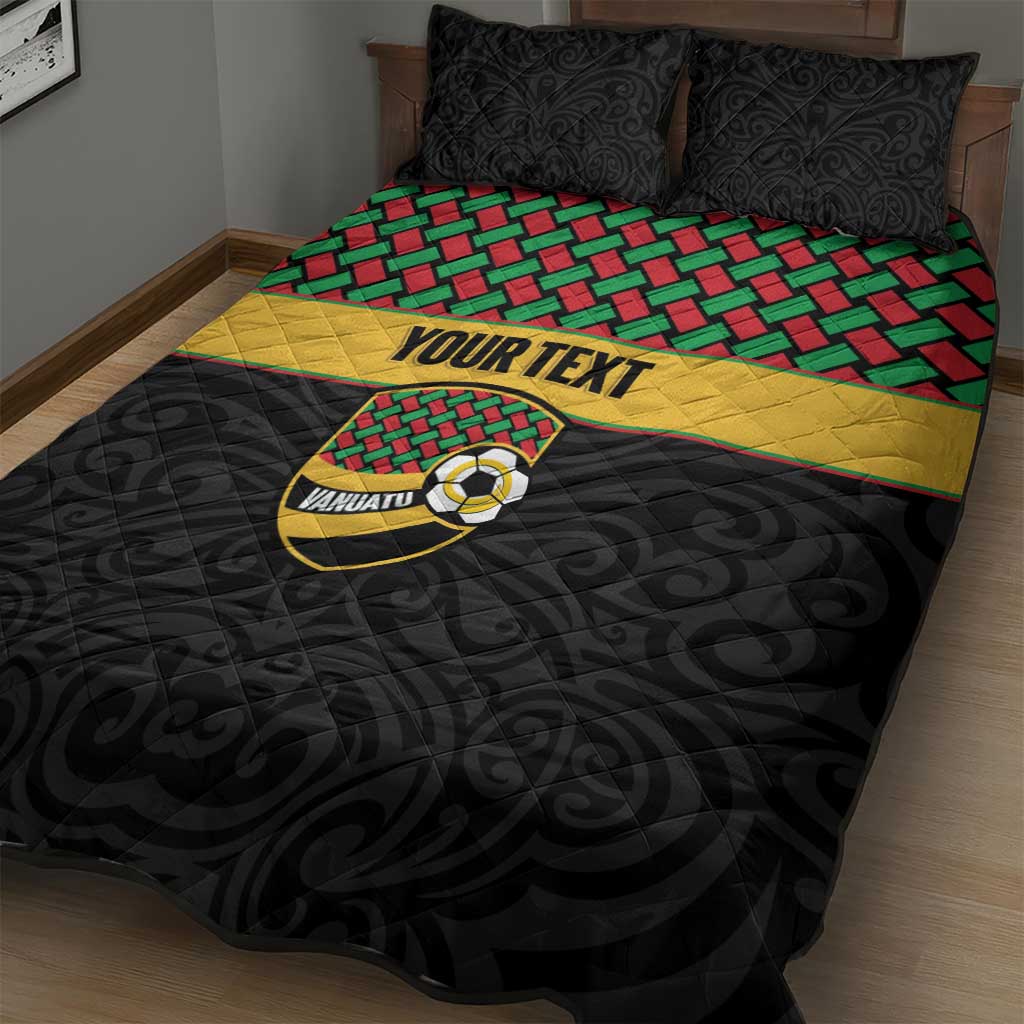 Vanuatu Football Custom Quilt Bed Set Go Chiefs Basket-weave Pattern