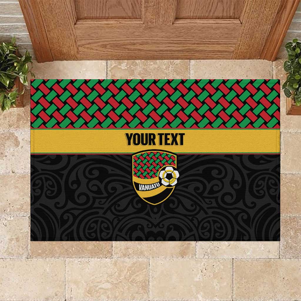 Vanuatu Football Custom Rubber Doormat Go Chiefs Basket-weave Pattern