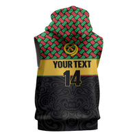 Vanuatu Football Custom Sleeveless Zip Hoodie Go Chiefs Basket-weave Pattern LT14 - Polynesian Pride