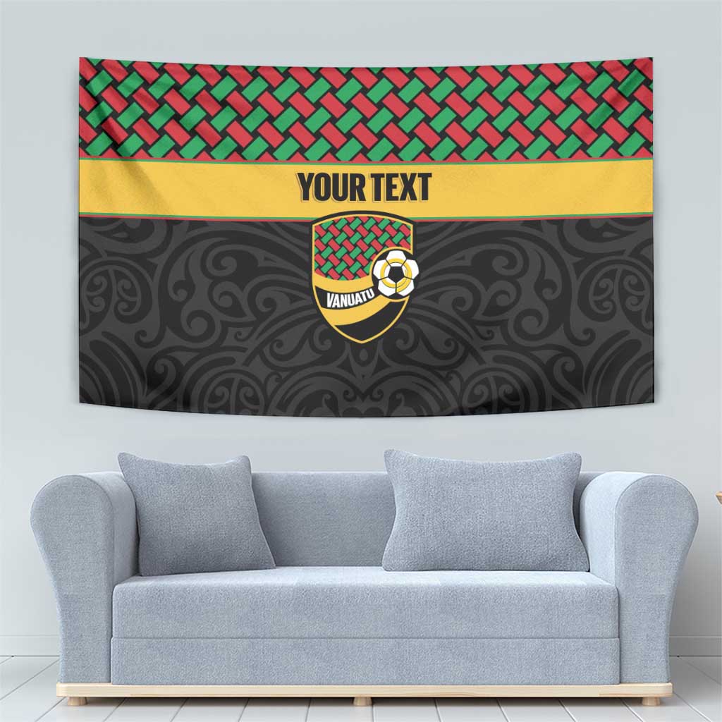Vanuatu Football Custom Tapestry Go Chiefs Basket-weave Pattern