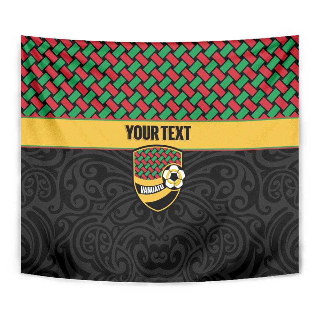 Vanuatu Football Custom Tapestry Go Chiefs Basket-weave Pattern
