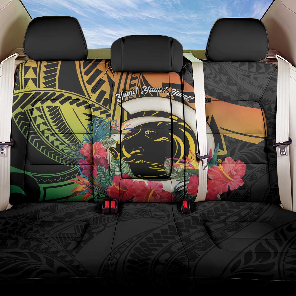 Vanuatu Boar Tusk Yumi Yumi Yumi Back Car Seat Cover Independens Dei Long God Yumi Stanap
