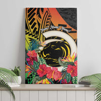 Vanuatu Boar Tusk Yumi Yumi Yumi Canvas Wall Art Independens Dei Long God Yumi Stanap