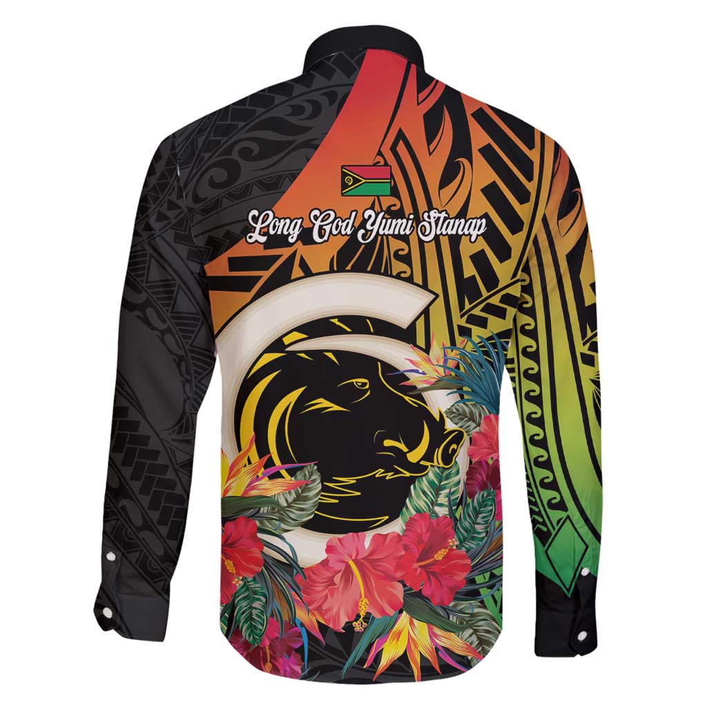 Vanuatu Boar Tusk Yumi Yumi Yumi Family Matching Mermaid Dress and Hawaiian Shirt Independens Dei Long God Yumi Stanap