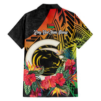 Vanuatu Boar Tusk Yumi Yumi Yumi Family Matching Puletasi and Hawaiian Shirt Independens Dei Long God Yumi Stanap