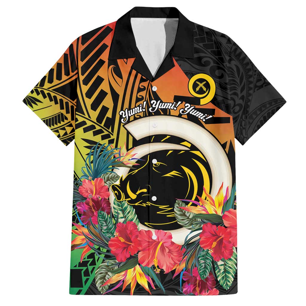 Vanuatu Boar Tusk Yumi Yumi Yumi Family Matching Tank Maxi Dress and Hawaiian Shirt Independens Dei Long God Yumi Stanap