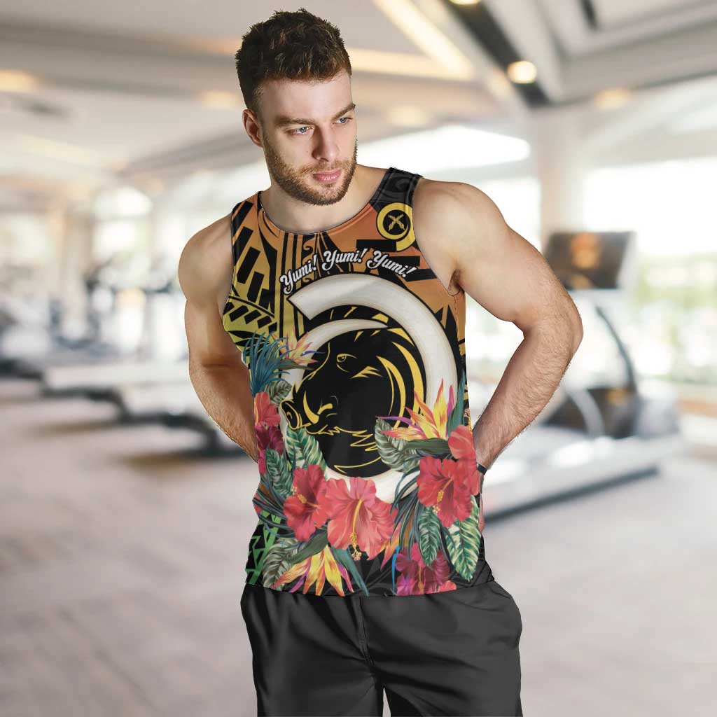 Vanuatu Boar Tusk Yumi Yumi Yumi Men Tank Top Independens Dei Long God Yumi Stanap