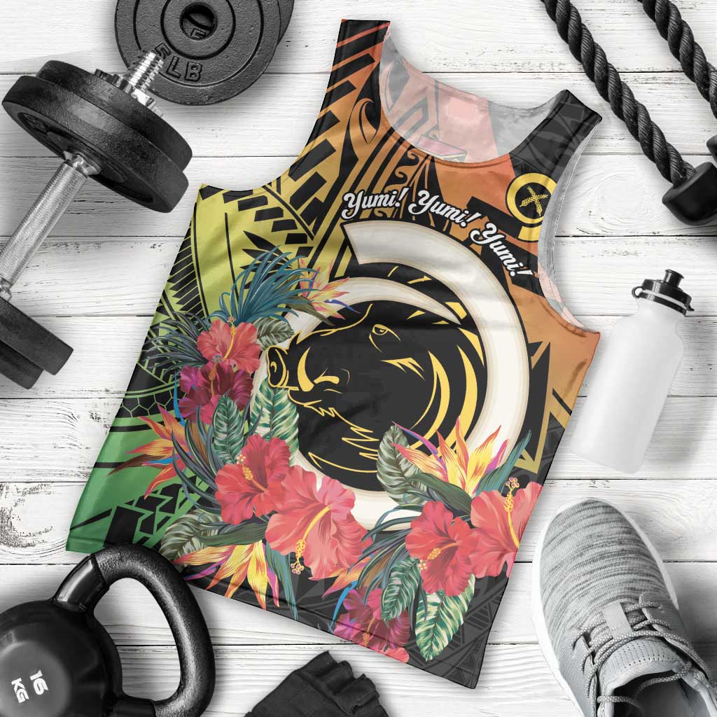 Vanuatu Boar Tusk Yumi Yumi Yumi Men Tank Top Independens Dei Long God Yumi Stanap