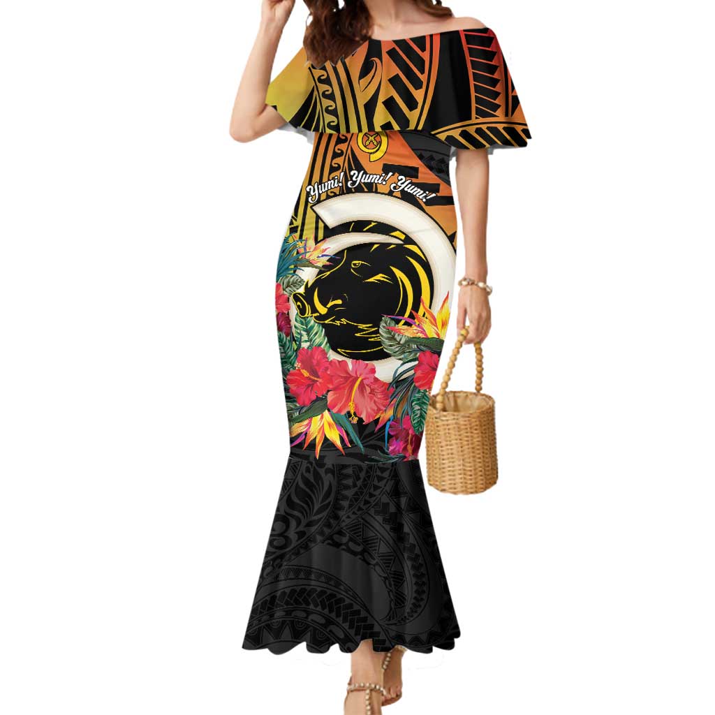 Vanuatu Boar Tusk Yumi Yumi Yumi Mermaid Dress Independens Dei Long God Yumi Stanap