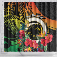 Vanuatu Boar Tusk Yumi Yumi Yumi Shower Curtain Independens Dei Long God Yumi Stanap