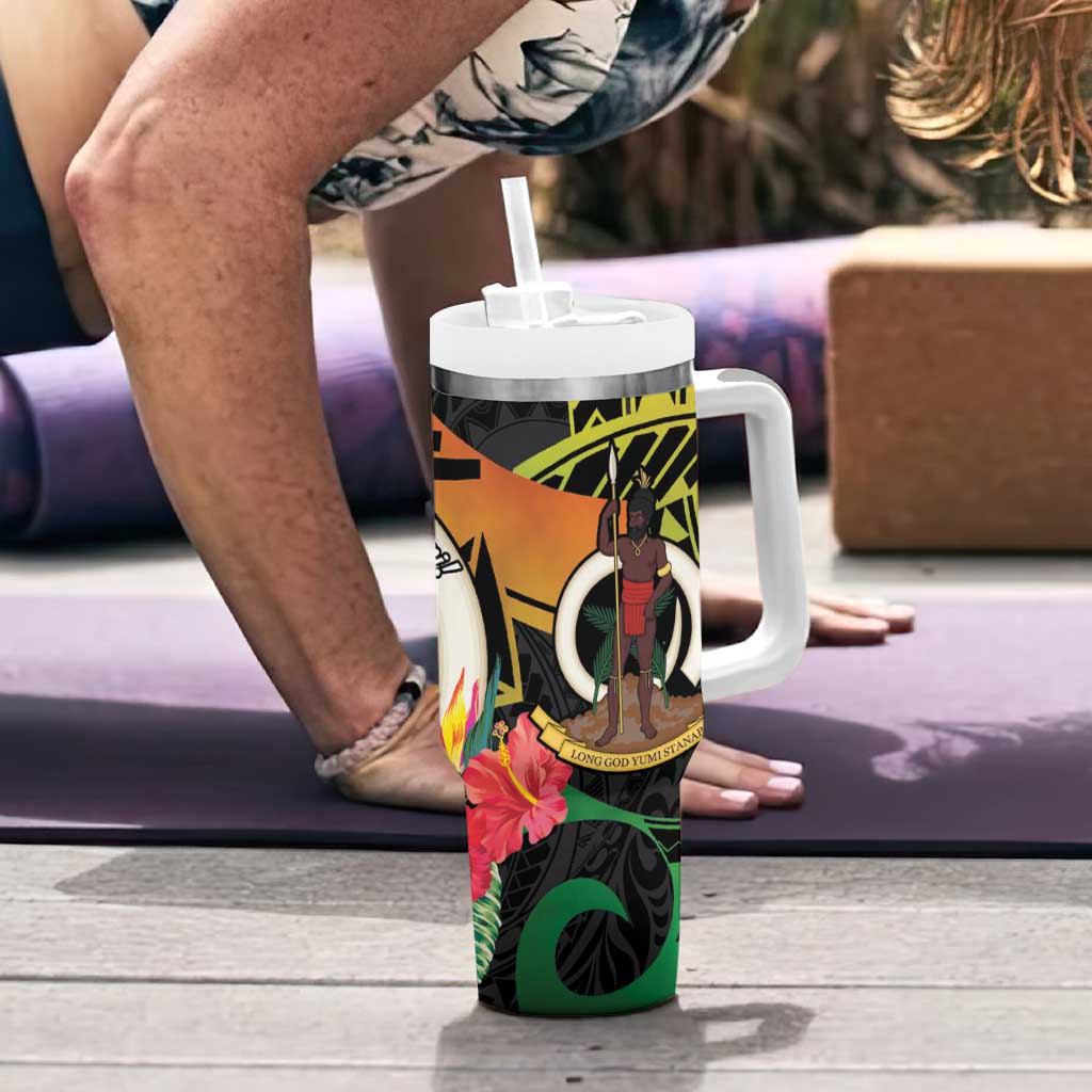 Vanuatu Boar Tusk Yumi Yumi Yumi Tumbler With Handle Independens Dei Long God Yumi Stanap