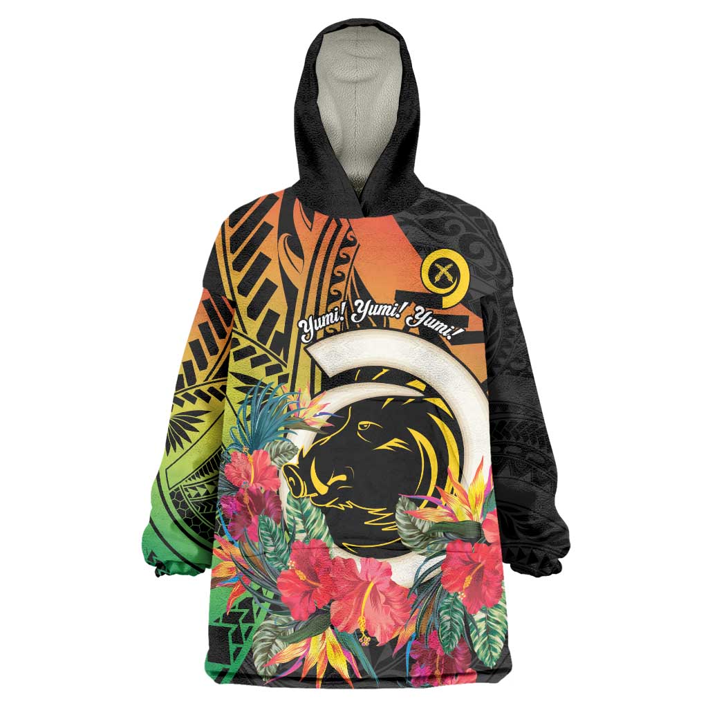 Vanuatu Boar Tusk Yumi Yumi Yumi Wearable Blanket Hoodie Independens Dei Long God Yumi Stanap