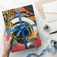 Vanuatu Boar Tusk Yumi Yumi Yumi Wrapping Paper Independens Dei Long God Yumi Stanap - Polynesian Pride