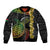 Vanuatu Sand Drawing Turtle Bomber Jacket Happy Independence Day