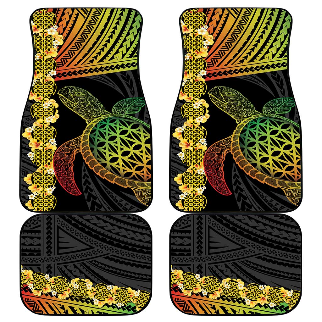 Vanuatu Sand Drawing Turtle Car Mats Happy Independence Day