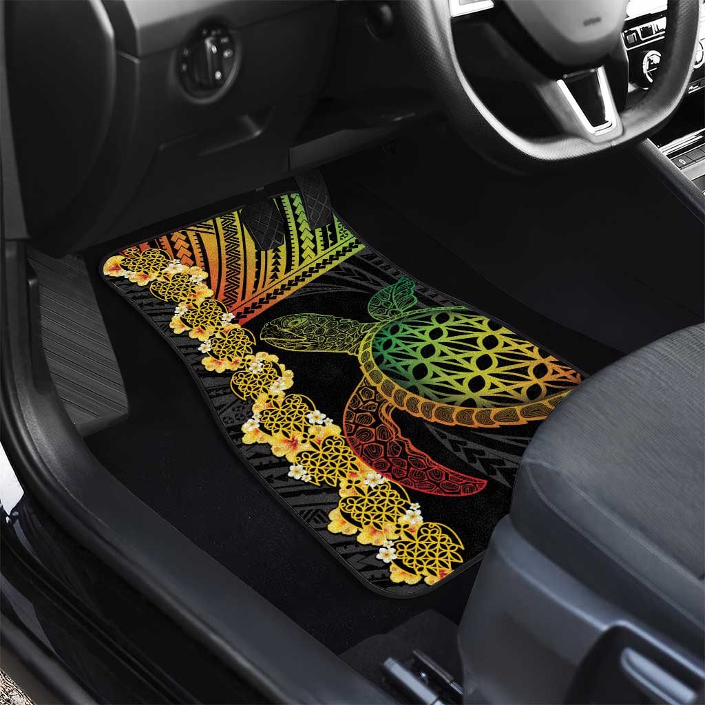 Vanuatu Sand Drawing Turtle Car Mats Happy Independence Day