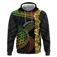 Vanuatu Sand Drawing Turtle Hoodie Happy Independence Day