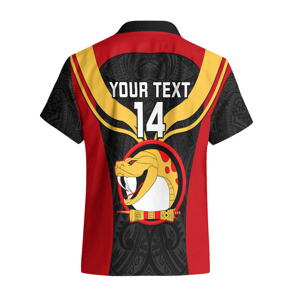 Custom Papua New Guinea Rugby Hawaiian Shirt Port Moresby Vipers PNG Polynesian Pattern LT14 - Polynesian Pride