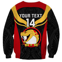 Custom Papua New Guinea Rugby Sweatshirt Port Moresby Vipers PNG Polynesian Pattern LT14 - Polynesian Pride