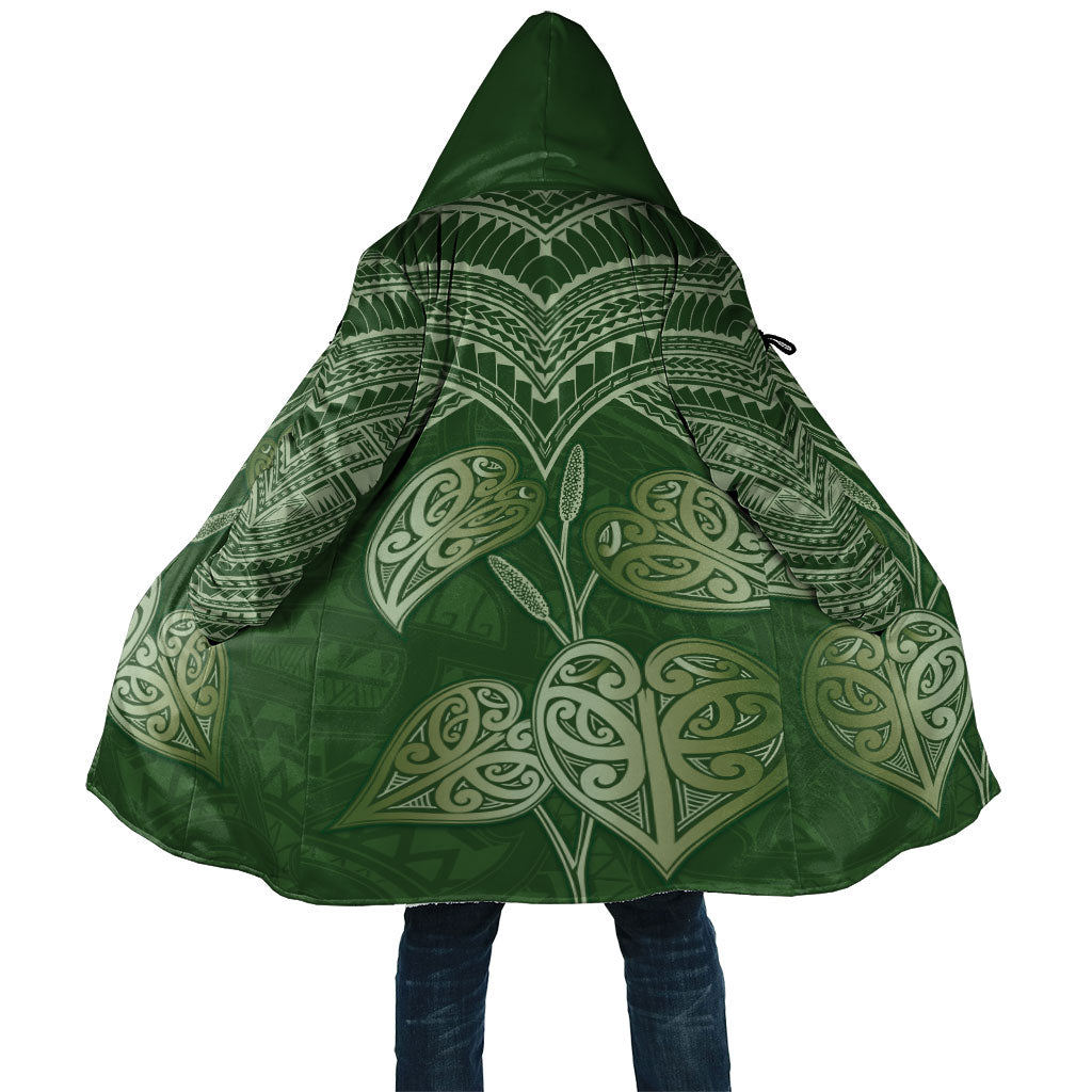 Green New Zealand Kawakawa Maori Ngaru Cloak LT14 Unisex Green - Polynesian Pride