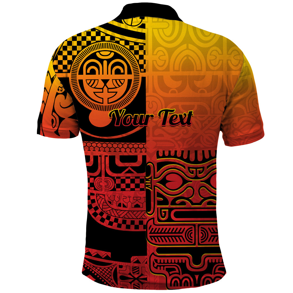 Personalised Ia Ora Na Marquesas Islands Polo Shirt Mata Tiki Marquesan Tattoo LT14 - Polynesian Pride