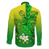 Kia Orana Cook Islands Family Matching Short Sleeve Bodycon Dress and Hawaiian Shirt Kuki Airani Tattoo Pattern With Sea Turtle LT14 - Polynesian Pride