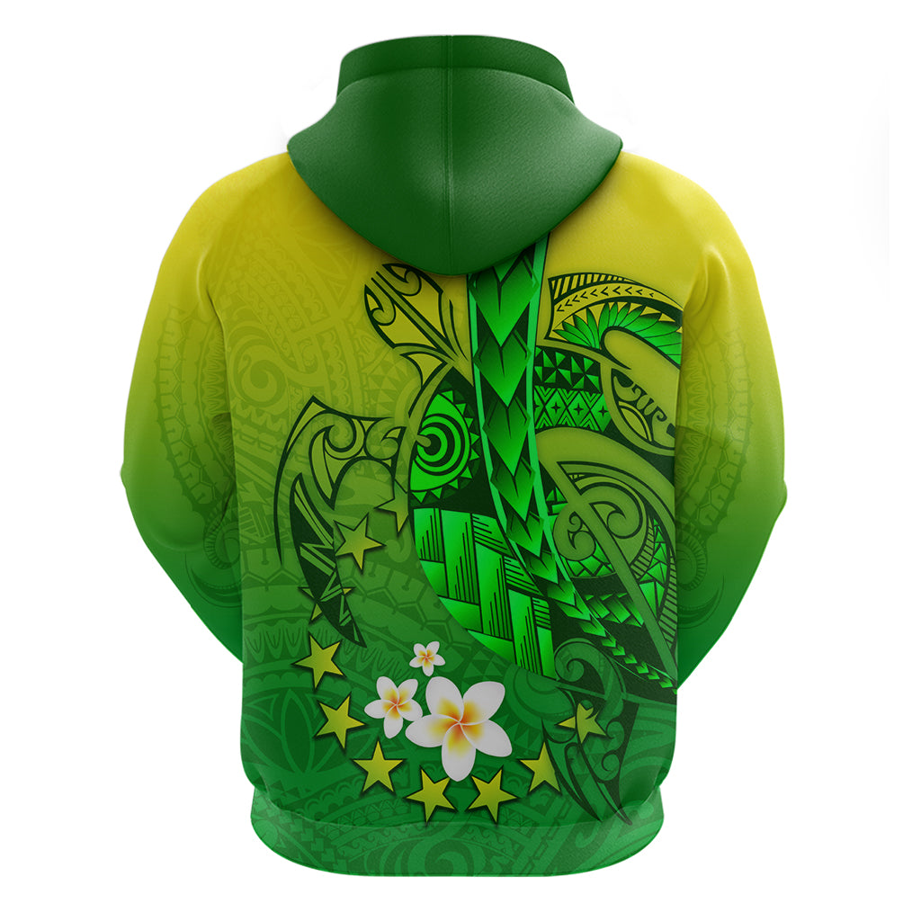 Kia Orana Cook Islands Zip Hoodie Kuki Airani Tattoo Pattern With Sea Turtle LT14 - Polynesian Pride