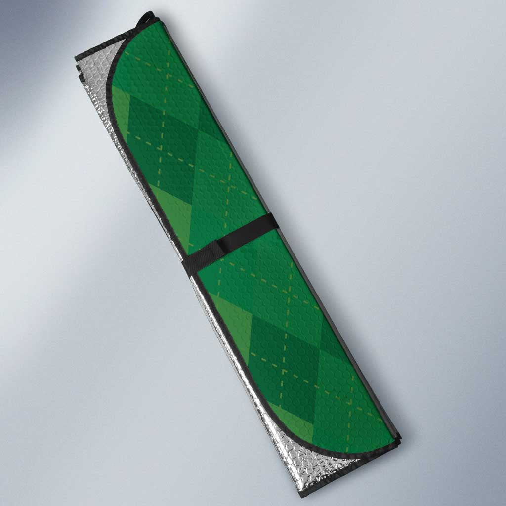St Patrick's Day Hawaii Auto Sun Shade Hauoli Maoli Funny Shaka Leprechaun LT14 - Polynesian Pride