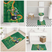 St Patrick's Day Hawaii Bathroom Set Hauoli Maoli Funny Shaka Leprechaun LT14 - Polynesian Pride