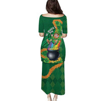 St Patrick's Day Hawaii Puletasi Hauoli Maoli Funny Shaka Leprechaun LT14 - Polynesian Pride
