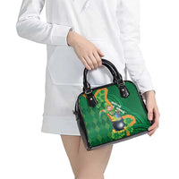 St Patrick's Day Hawaii Shoulder Handbag Hauoli Maoli Funny Shaka Leprechaun LT14 - Polynesian Pride