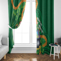 St Patrick's Day Hawaii Window Curtain Hauoli Maoli Funny Shaka Leprechaun LT14 - Polynesian Pride